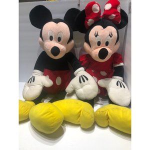 Disney Mickey and Minnie Mouse Plush 30” Large Plush - VERY Good!